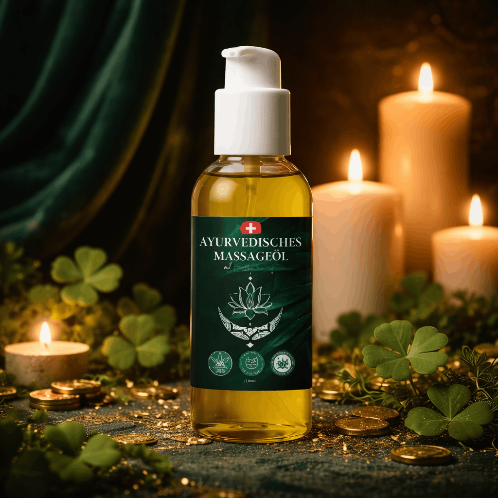 Ayurvedisches Massageöl mit 500mg Hanflattextrakt