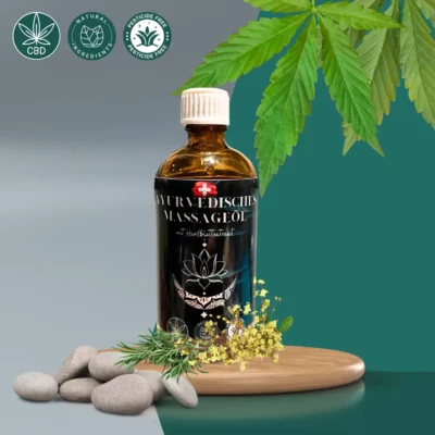 Ayurvedisches CBD Massageöl 500mg 100ml